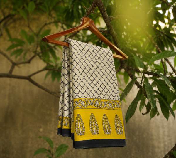 Sunshine Bloom Cotton Saree